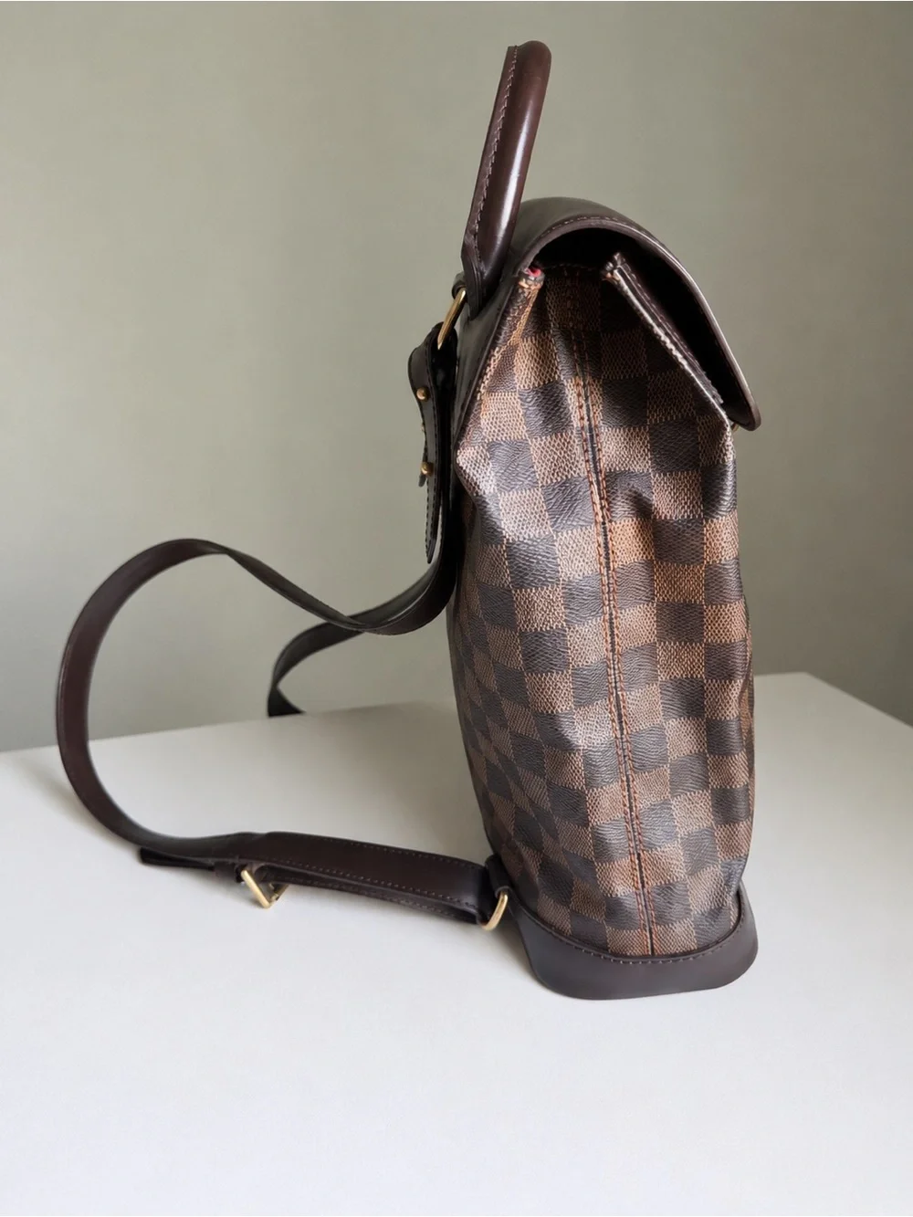 Louis Vuitton Damier Ebene Soho Backpack N51132